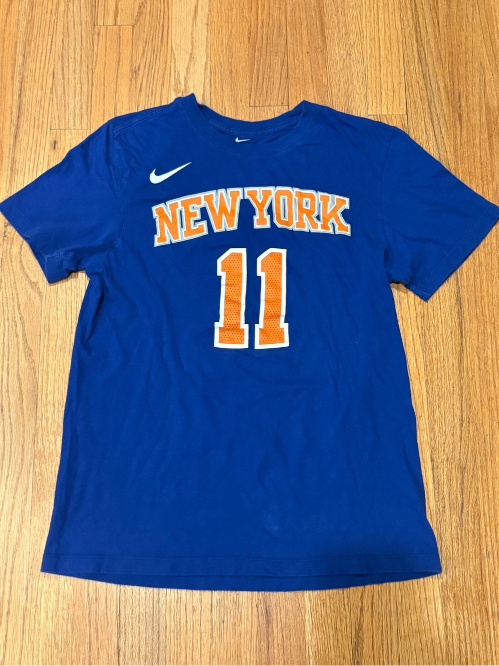 The Nike Tee New York Knicks #11 Jalen Brunson Size Adult Small